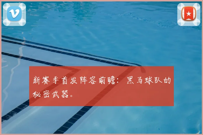 新赛季首发阵容前瞻:黑马球队的秘密武器。